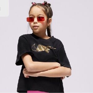 Nike Sportswear Girls Cotton Boxy T-shirt, black